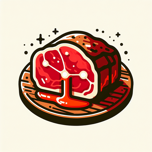 Close-up of a chuck roast showing juices redistributing