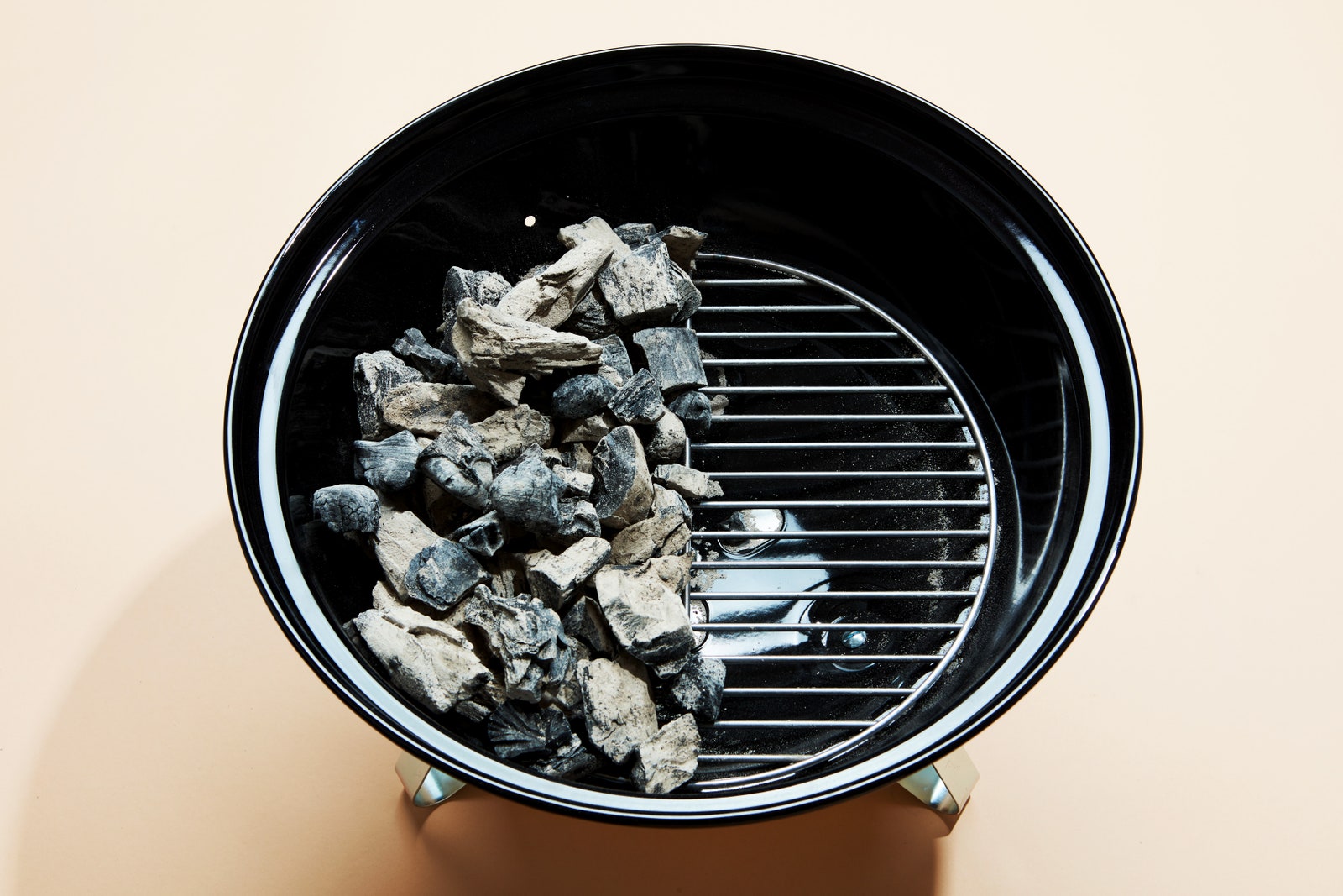 two-zone charcoal grilling