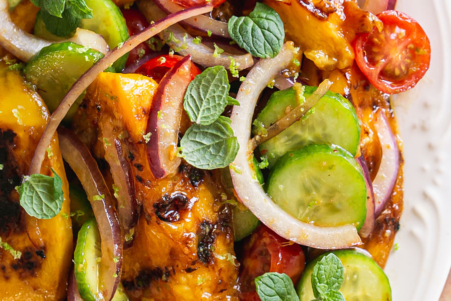 chili lime grilled mango