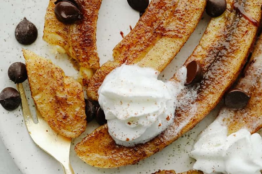 cinnamon grilled bananas