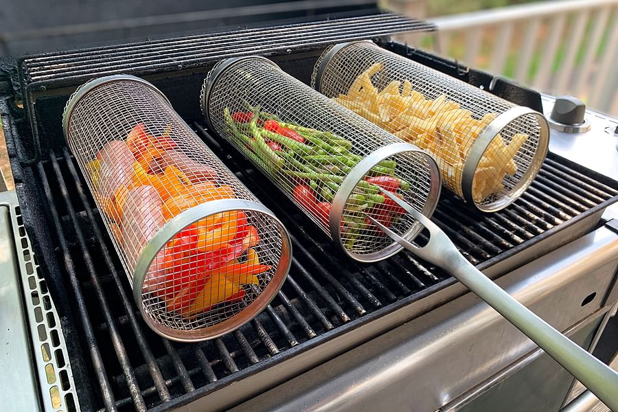 Grill basket for fruits