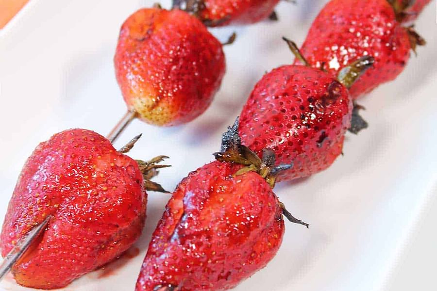 grilled strawberries