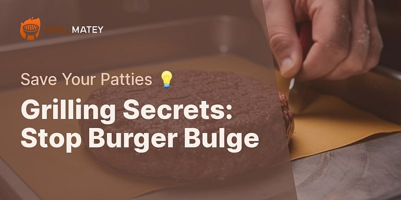 Grilling Secrets: Stop Burger Bulge - Save Your Patties 💡