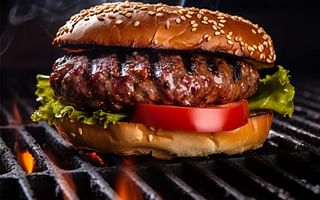 Why is grilling the preferred method for cooking burgers?